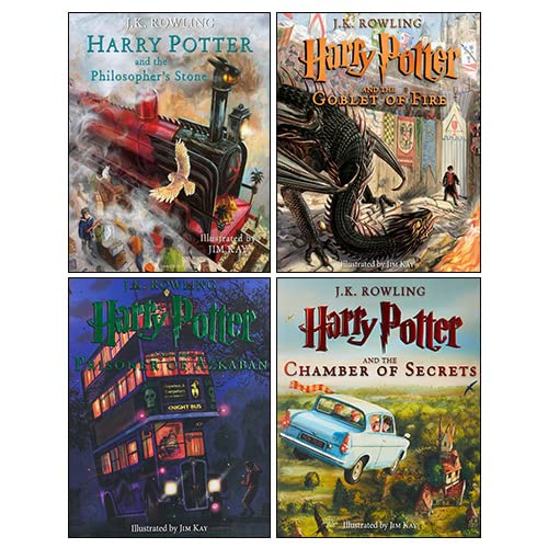 Harry Potter The Illustrated Edition Books Collection Set By