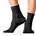 Organic Eco Hemp Walking Socks – Wide Range of Cool Moisture Wicking Dress Socks - Black - White