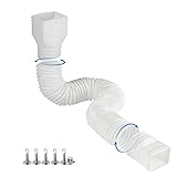 plusgutter White 1-Pack Rain Gutter Downspout