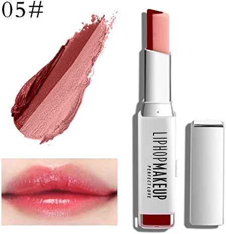New Moisturizing Waterproof Long Lasting Lipgloss Duo Lip Balm Two Tone Lipstick Gradient Color