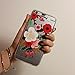 iPhone 8 Plus/iPhone 7 Plus Case(5.5inch),Blingy's Flower Pattern Soft Rubber TPU Clear Case for iPhone 8 Plus/iPhone 7 Plus (Flower Style)