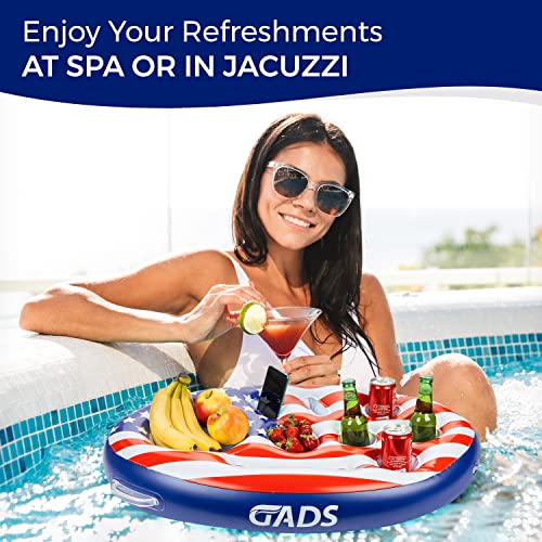 Floating Drink Holder for Pool, Fun Inflatable Floating Bar for Pool