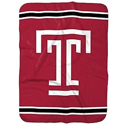 Temple University Owls Primary Logo Stripes Sherpa