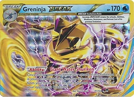 Amazon Com Pokemon Greninja Break 41 122 Xy Breakpoint Holo Toys Games