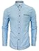 TAM WARE Mens Stylish Abstract Print Button Down Shirt TWNEL628-355S-SKYBLUE-US S