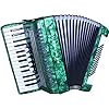 Weltmeister Piano Akkordeon Kristall Farbe: grünperloid