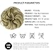 Felendy Messy Hair Bun Extensions Donut Chignons Wedding Hairpiece Thick Curly Wavy Hair Updo for Women Lady Girlthumb 4