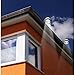FALOVE Outdoor Solar Gutter LED Lights - White Sun Power Smart Solar Gutter Night Utility Security Light (Round Gutter Light (6pcs))