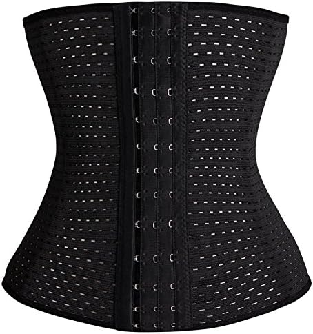 Black Underbust Corset Waist Trainer Slimming Shaper for Women Weight Loss XS