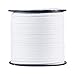 Pandahall 98Yard 90m/roll 3x1.4mm Faux Suede Cord String Leather Lace Beading Thread Suede Lace Double Sided with Roll Spool 295feet White