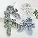 4Pcs Hair Scarves & Hair Scrunchies, Fashion Cotton Hair Ribbon Bow Scrunchies with Solid Colors, Soft Hair Scarf, Bunny Ear Scrunchies, Satin Scarf Hair Ties Bowknot Ponytail Holder for Women Girls