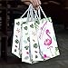 WERNNSAI 16 PCS Flamingo Gift Bags - Tropical Themed Party Favors for Girls Kids Durable Paper Goodies Treat Bags Birthday Wedding Baby Shower Pool Party Supplies