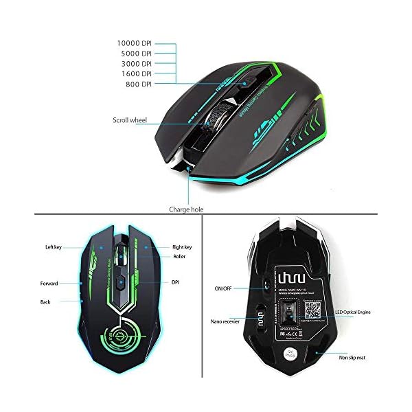 Wireless Gaming Mouse Up to 10000 DPI - Image 4