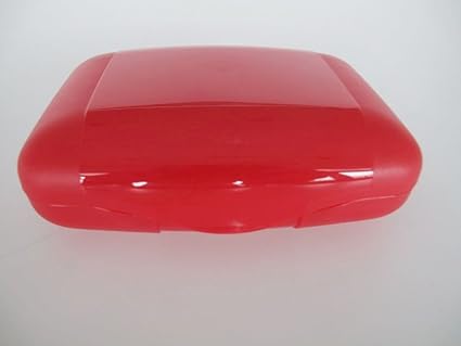 TUPPERWARE To Go Sehn Sucht rot Sandwich-Box Brotbox Behälter nimm mich mit