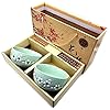 Tableware Suits with Chopsticks Package Japanese China Style Porcelain Bowls Set 2 Bowls for Sushi Noodle Dinnerware…