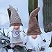 LARLIFE Handmade Christmas Gnome Decoration Santa Swedish Figurines (Man)