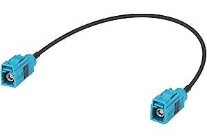 CAPChang Vehicle Antenna Extension Cable 12inch/1FT/30cm FAKRA Z Female to Female GPS Antenna Cable for Sirius XM, GPS Navigation, FM/AM Radio, 4G/LTE, TEL Telematics, Bluetooth & More