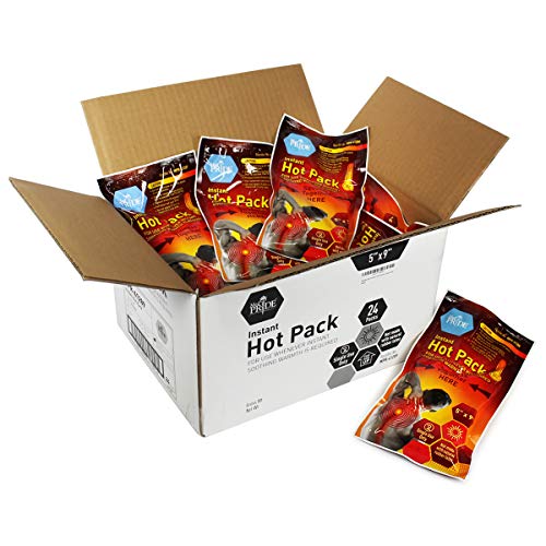 Medpride Instant Hot Packs 5” x 9” Packs, 24Pack Disposable, Instant