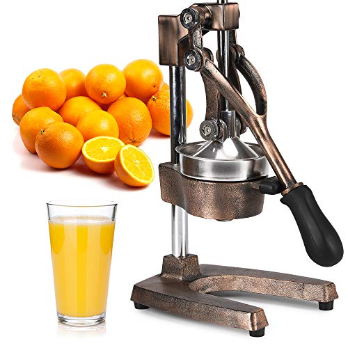 Zulay Kitchen CastIron Orange Juice Squeezer HeavyDuty, Easyto
