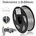 Dikale PLA 3D Printer Filament - 1KG(335m/1099ft) 1.75mm, Dimensional Accuracy +/- 0.02 mm, 1KG Spool 1.75 mm, Light Gray(Suitable for Ender 3 3D Printer etc) …