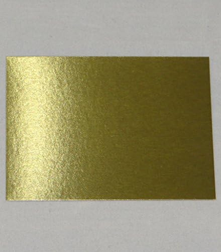 Gold Metallic Cardboard Box Insert 3 3/4" x 2 1/4" Fits our BO-2 Box Quantity 200.