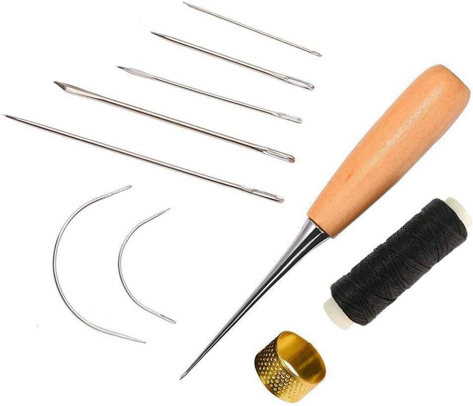Amazon.com: 10 Pieces Curved Upholstery Hand Sewing Needles Sewing