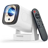 【Auto Focus&amp;1080P】Magcubic Mini Smart Projector 4K Support, Built in Apps | Portable Projector with Wifi 6 and Bluetooth 5.4, Auto Keystone, 5W Speaker, Android 14, Voice Control, Home Movie Proyector
