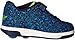 Heelys Boys' Dual up x2 Sneaker, Navy/Blue Print, 4 M US Little Kid