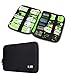BUBM Universal Electronics Accessories Organizer, Travel Cable Organizer Case Gadgets Storage Pouch for Cables, USB Drive, Flash Disk and More (Black)