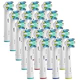 Toothbrush Replacement Heads Compatible with Braun Oral-B Electric Toothbrush Pro 1000, Pro 3000, Pro 5000, Pro 7000 Vitality Floss Action, 20 Count