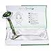 Anti-Aging Jade Roller For Face 100% Real Natural Jade Stone | Handmade Facial Roller For Double Chin | Healing Slimming Massager For Skin Rejuvenation and Slimming Double Rollers - GLOW'N BEAUTY