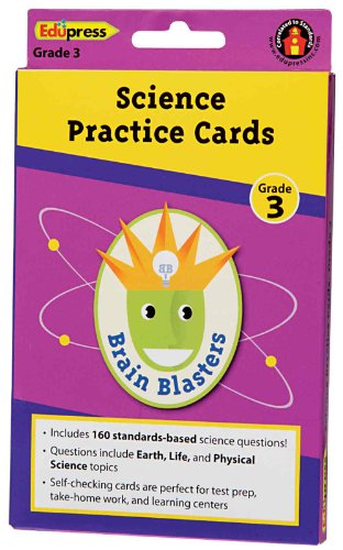 Brain Blasters Science Practice Cards Grade 3