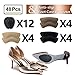 48 Pcs Heel Cushion Pads for Women Heel Shoe Grips Liner Self-Adhesive Shoe Insoles Non-Slip Rubber Adhesive Sole Protector No Slip on Bottom of Shoes Cushion Foot Care Protector (Multicolor Suit)
