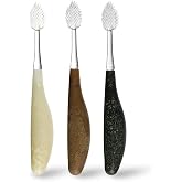 RADIUS Toothbrush Source Floss Brush BPA Free &amp; ADA Accepted Improve Gum Health &amp; Reduce Gum Issues - Super Soft - Cornstarch/ Wood/Money - Pack of 3