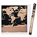Best Scratch Off World Map Poster for Travelers and Kids, Includes Scratch Tool, Memory Stickers and Bonus eBook,Travel Map with Country Flags, Unique Wall Poster, Large