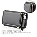 ZVE Case for Apple iPhone 6s / 6 - Black Leather Folio Wallet Case with Card Holder, Wrist Strap, 4.7 inch, Unisex