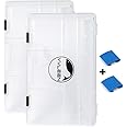 YVLEEN Fishing Tackle Boxes - 3600 3700 Tackle Box Plastic Storage Organizer Box with Removable Dividers - 2packs/4packs Tackle Trays - Included 2pcs of Extra Clip