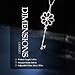 Sable Necklace, Jewelry Pendant Necklace, Secret Garden’s Key, Best Idea Gifts for Girls Women