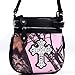 Mossy Oak Camo Rhinestone Western Cross Messenger Bag with Faux Buffalo Trim