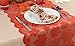 DII 18x72 Lace Table Runner, Maple Leaf Orange Spice - Perfect for Fall, Thanksgiving, Catering Events, Dinner Parties, Special Occasions or Seasonal Décor