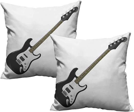 Amazon Com Ediyuneth Decorative Square Accent Pillow Case Guitar