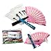 TrendBox Elegant Vintage Retro Flower Rose Lace Handheld Chinese Folding Fan For Dancing Ball Parties Ladies - 1 Set (10 Colors)