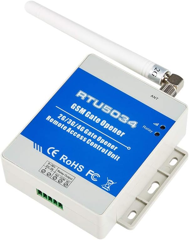 Vxhohdoxs RTU5034 5024 2G GSM Gate Door Opener Relay Switch Remote Access Control System