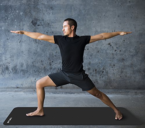 image for TOPLUS 6mm Premium TPE Yoga Mat with Carrying Strap Eco Friendly Fitne