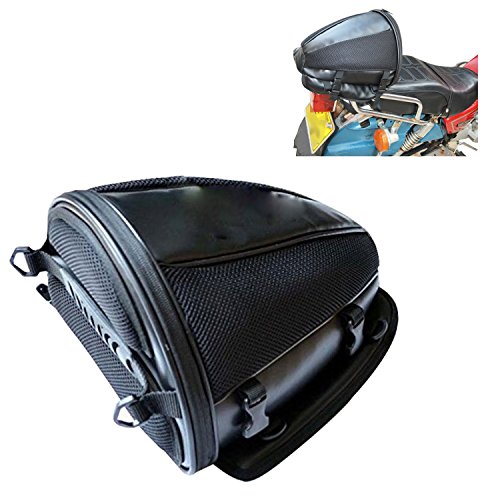 Motorcycle Rear Seat Bag Multifunction Saddle Bag Universal Moto Tank Bag Racing Oil Tank PU Leather Storage Tail Bags - Thumbnail 7