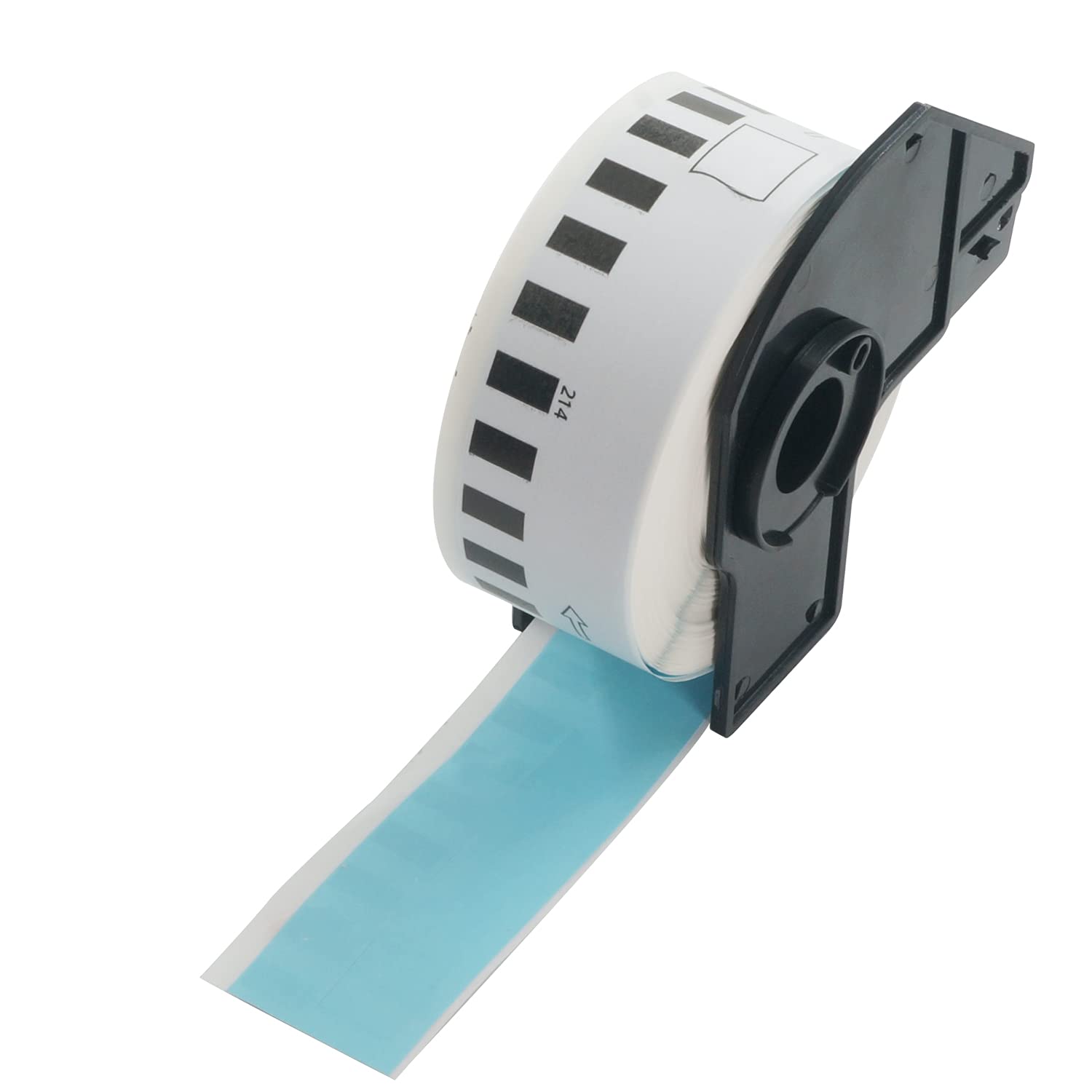 BETCKEY - 1 Blue Labels Replacement for Brother DK-22214, 12mm x 30.48m Continuous Length Paper Labels Compatible with Brother QL Label Printers