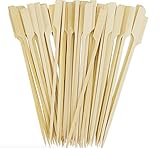 Oriental Creations Premium 6 Inch Natural Bamboo Picks Paddle Skewers (200, 6 Inch)