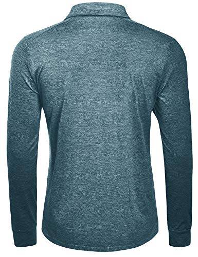 image for Fresca Men's Sun Protection Performance Quick Dry Golf Solid Polo Acti