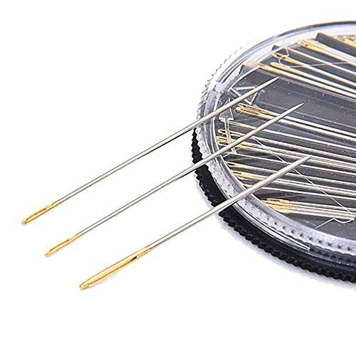 30PCS Assorted Hand Sewing Needles Embroidery Mending Craft Quilt Sew Case