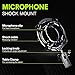 PEBA Microphone Shock Mount Holder Anti Vibration Suspension, Compatible for Audio-Technica Microphone Models AT2020, AT2020 USB, AT2035, AT2050, AT3035, AT3060